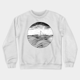 A Boat on the sea Crewneck Sweatshirt